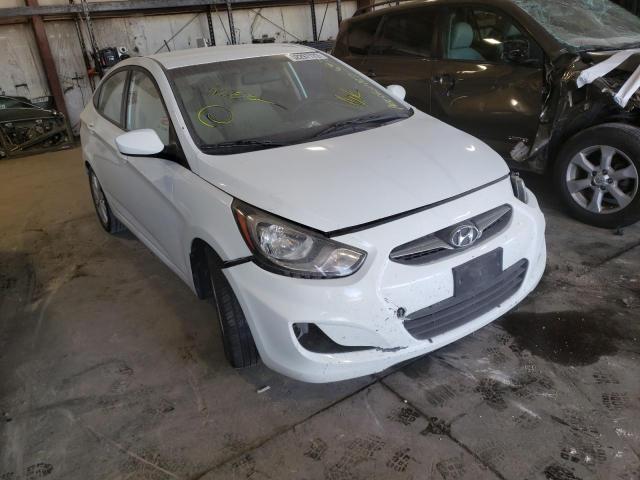 KMHCU4AE5CU062487 - 2012 HYUNDAI ACCENT WHITE photo 1