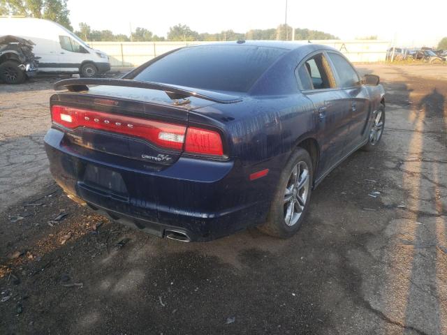 2C3CDXDTXDH681532 - 2013 DODGE CHARGER R/ BLUE photo 4