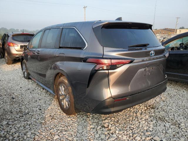 5TDKRKEC8NS087258 - 2022 TOYOTA SIENNA LE GRAY photo 3