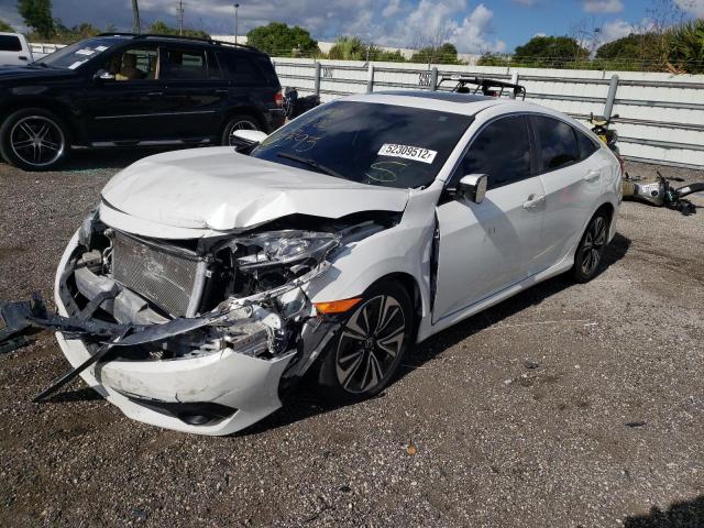 JHMFC1F72JX008393 - 2018 HONDA CIVIC EXL Ağ foto 2