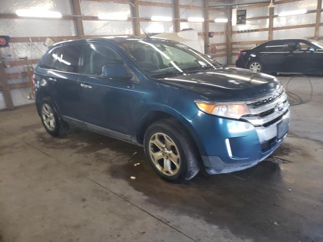 2FMDK4JC4BBA76636 - 2011 FORD EDGE SEL BLUE photo 1