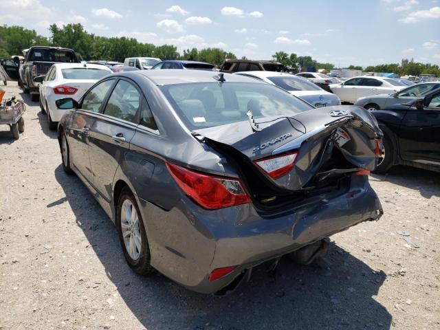 5NPEB4AC5EH886889 - 2014 HYUNDAI SONATA GLS GRAY photo 3