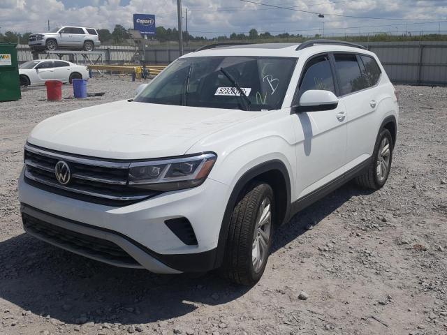 1V2JR2CA6MC603631 - 2021 VOLKSWAGEN ATLAS SE WHITE photo 2