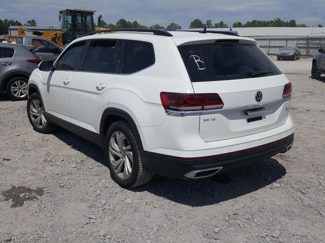 1V2JR2CA6MC603631 - 2021 VOLKSWAGEN ATLAS SE WHITE photo 3