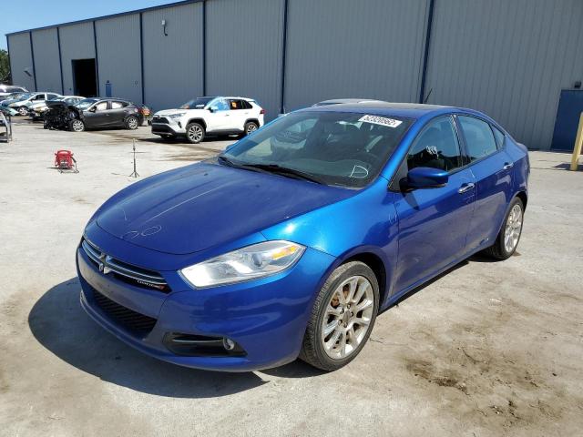 1C3CDFCAXDD257078 - 2013 DODGE DART LIMIT BLUE photo 2