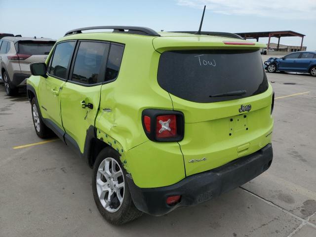 ZACCJBABXJPJ13842 - 2018 JEEP RENEGADE S GREEN photo 3