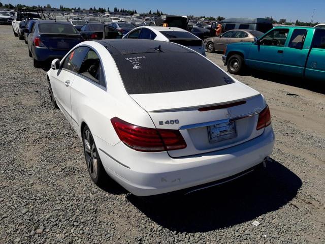 WDDKJ6FB3FF302623 - 2015 MERCEDES-BENZ E 400 WHITE photo 3