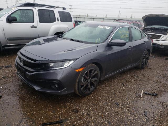 2HGFC2F80KH563317 - 2019 HONDA CIVIC SPOR CHARCOAL photo 2