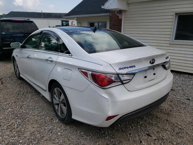 KMHEC4A43CA054540 - 2012 HYUNDAI SONATA HYB WHITE photo 3