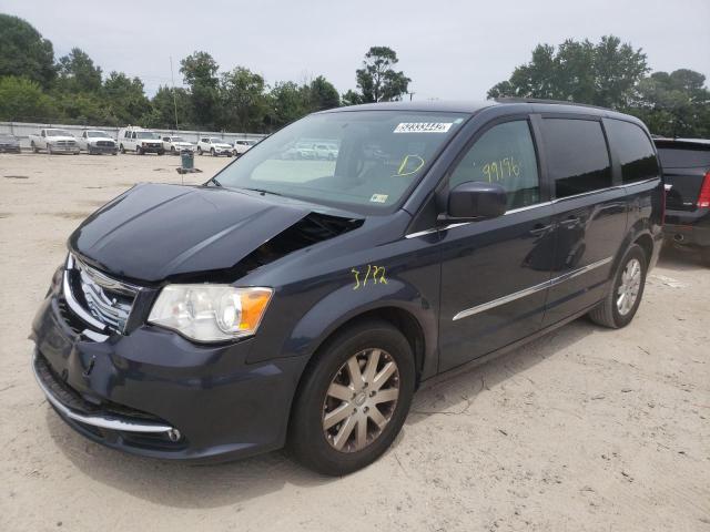 2C4RC1BG1ER164661 - 2014 CHRYSLER TOWN & COU BLUE photo 2