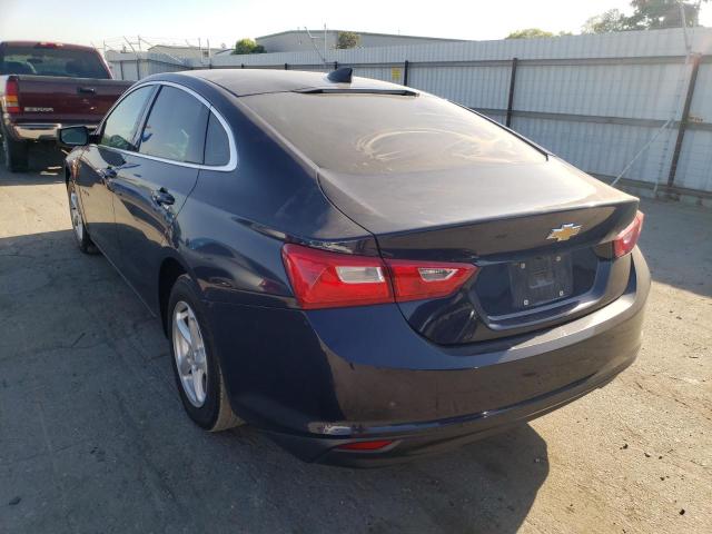 1G1ZB5ST2JF117110 - 2018 CHEVROLET MALIBU LS BLUE photo 3