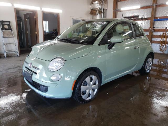 3C3CFFAR0CT386183 - 2012 FIAT 500 POP GREEN photo 2