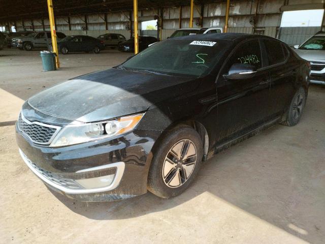 KNAGM4AD6B5005377 - 2011 KIA OPTIMA HYB BLACK photo 2