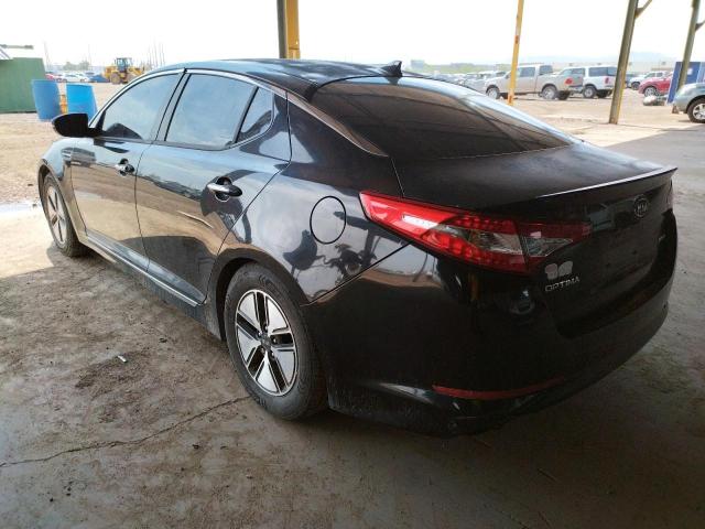 KNAGM4AD6B5005377 - 2011 KIA OPTIMA HYB BLACK photo 3