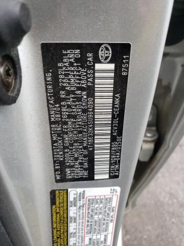 4T1BE32K45U964090 - 2005 TOYOTA CAMRY LE SILVER photo 10