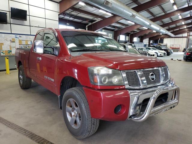 1N6BA06B85N519643 - 2005 NISSAN TITAN XE RED photo 1