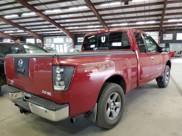 1N6BA06B85N519643 - 2005 NISSAN TITAN XE RED photo 4