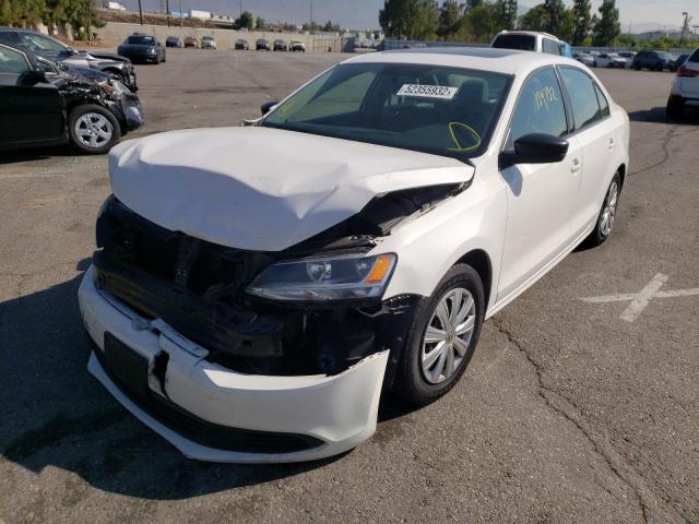 3VW1K7AJ5DM385795 - 2013 VOLKSWAGEN JETTA BASE WHITE photo 2