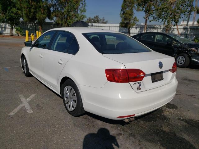 3VW1K7AJ5DM385795 - 2013 VOLKSWAGEN JETTA BASE WHITE photo 3