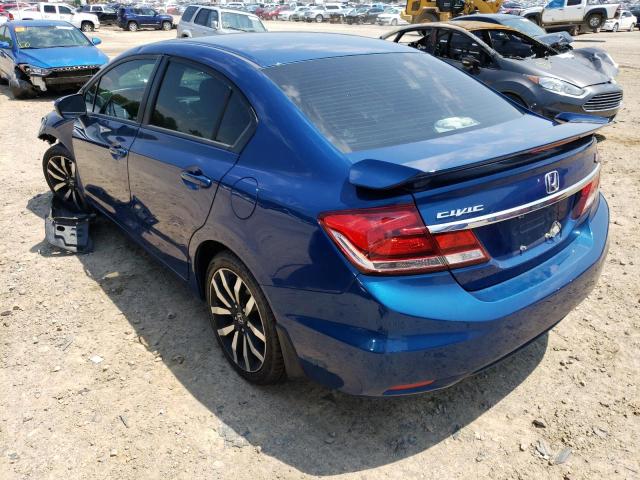 19XFB2F97EE048180 - 2014 HONDA CIVIC EXL Mavi foto 3