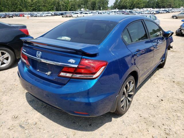 19XFB2F97EE048180 - 2014 HONDA CIVIC EXL Mavi foto 4