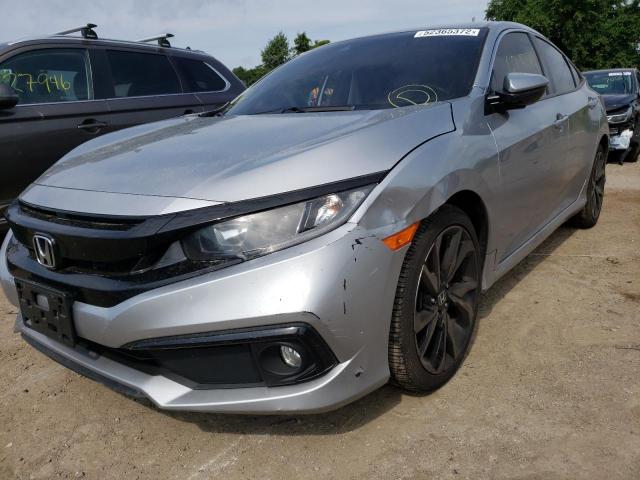2HGFC2F82KH586209 - 2019 HONDA CIVIC SPOR Күміс фото 2