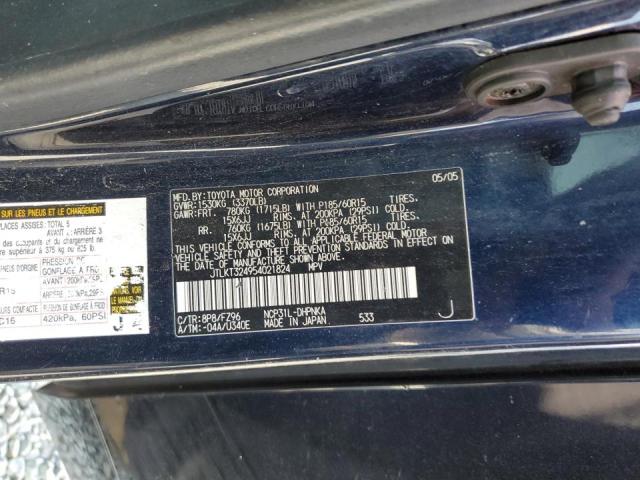 JTLKT324954021824 - 2005 TOYOTA SCION XB 黑色 照片 10