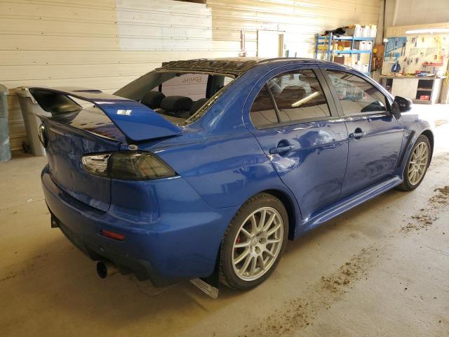 JA32W8FV3FU024091 - 2015 MITSUBISHI LANCER EVO BLUE photo 4