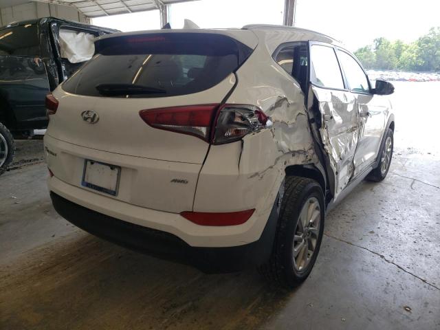 KM8J3CA42JU767126 - 2018 HYUNDAI TUCSON SEL WHITE photo 4