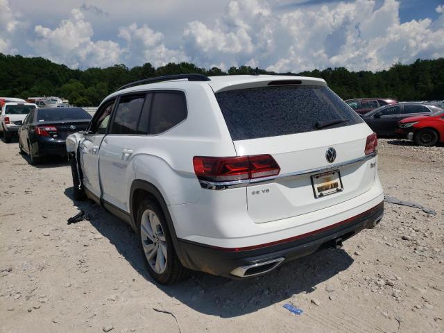 1V2WR2CA5MC562916 - 2021 VOLKSWAGEN ATLAS SE WHITE photo 3