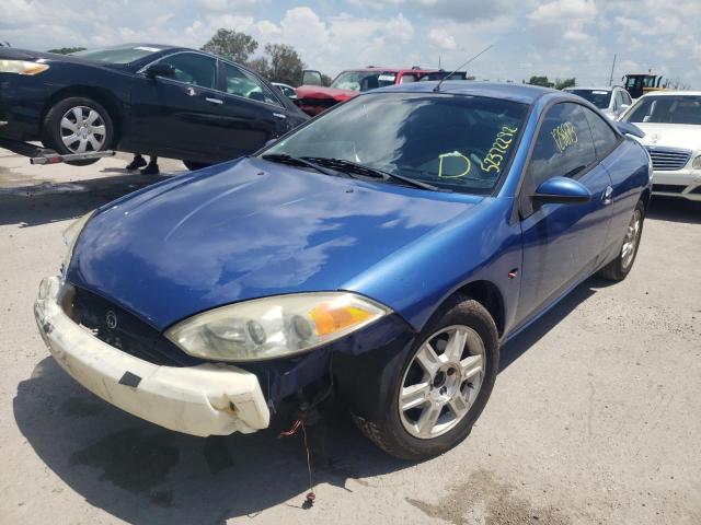 1ZWFT61L415626807 - 2001 MERCURY COUGAR V6 BLUE photo 2