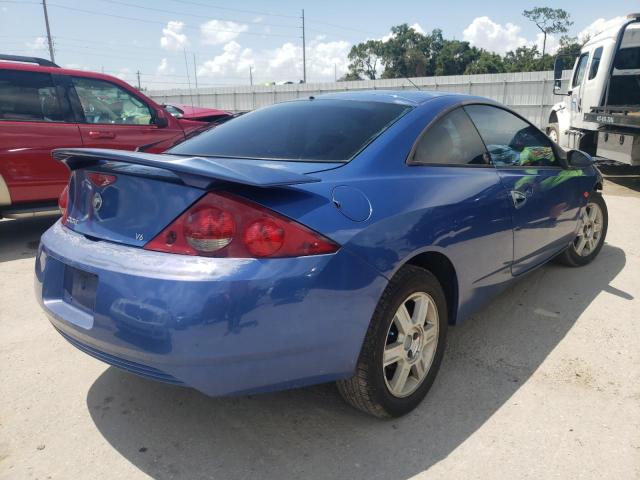 1ZWFT61L415626807 - 2001 MERCURY COUGAR V6 BLUE photo 4