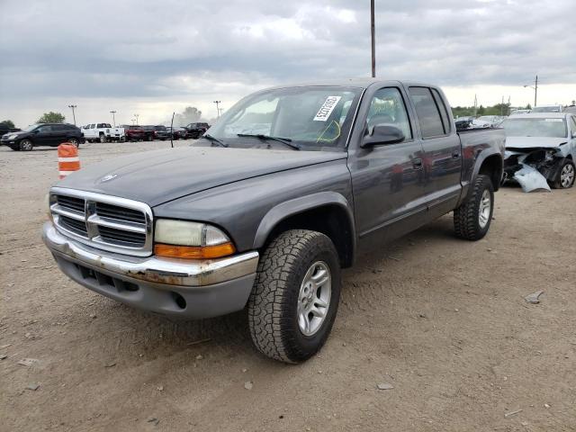 1D7HG48N03S158925 - 2003 DODGE DAKOTA QUA GRAY photo 2