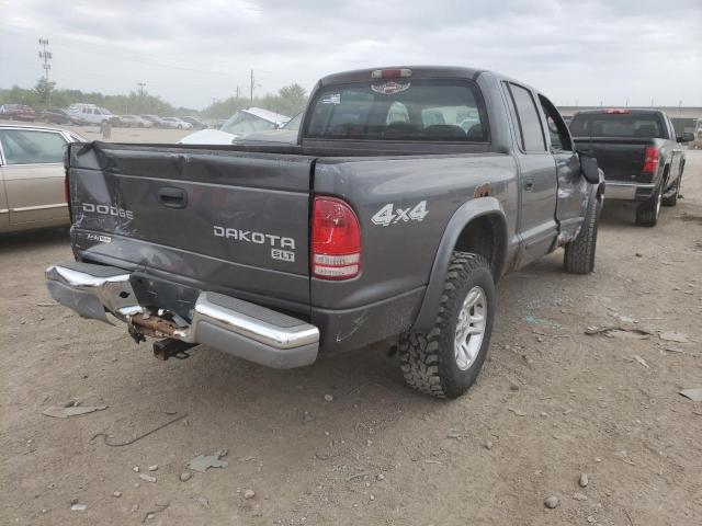 1D7HG48N03S158925 - 2003 DODGE DAKOTA QUA GRAY photo 4