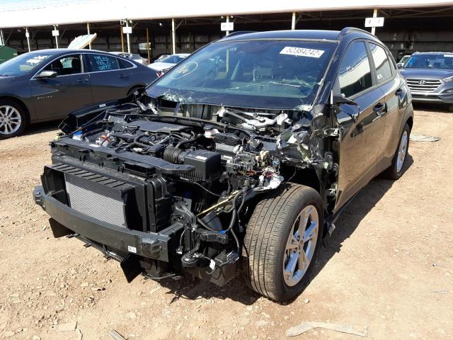 KM8K32AB8NU905142 - 2022 HYUNDAI KONA SEL BLACK photo 2