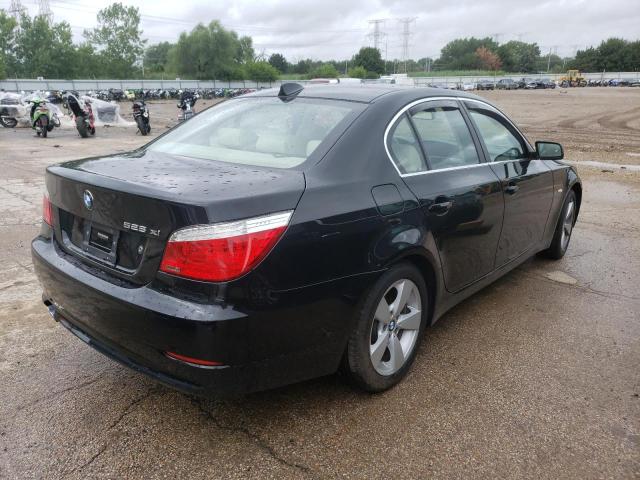 WBANV13508CZ55280 - 2008 BMW 528 XI BLACK photo 4