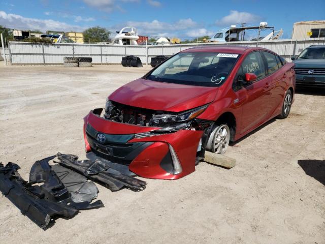 JTDKARFP0K3105315 - 2019 TOYOTA PRIUS PRIM 红色 照片 2