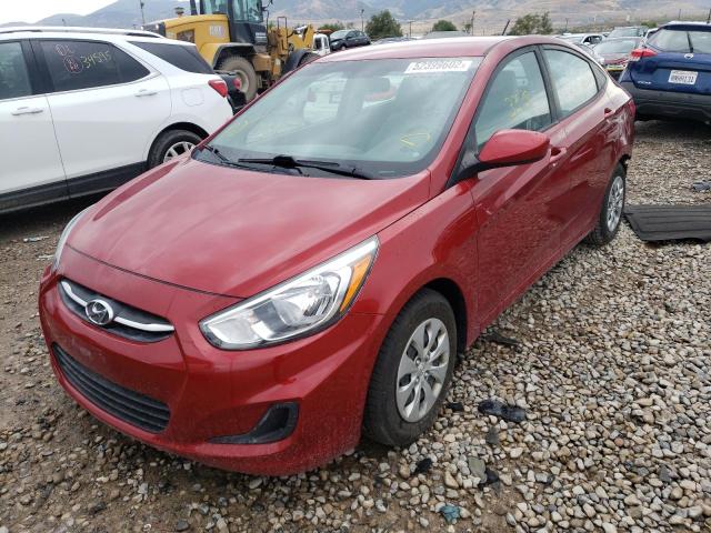 KMHCT4AE8HU378623 - 2017 HYUNDAI ACCENT SE MAROON photo 2