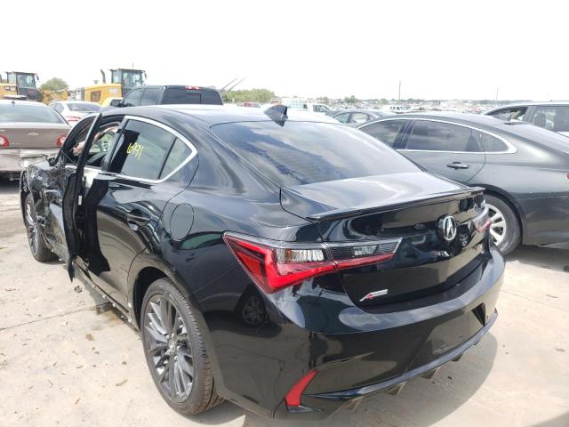 19UDE2F80NA002670 - 2022 ACURA ILX PREMIU BLACK photo 3