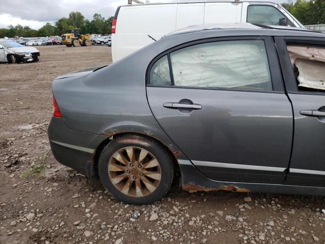 2HGFA15939H318015 - 2009 HONDA CIVIC EXL رمادي صورة 6