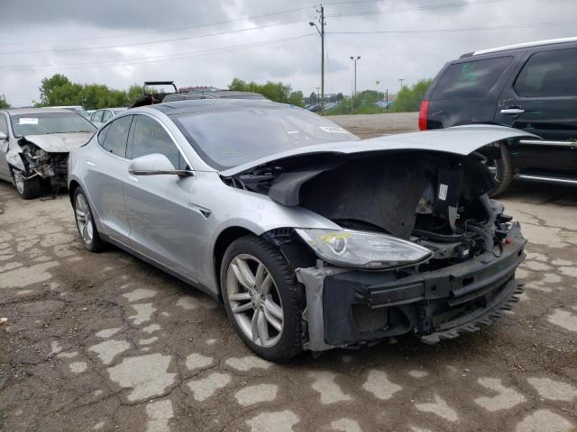 5YJSA1H12EF****** - 2014 TESLA MODEL S SILVER photo 1