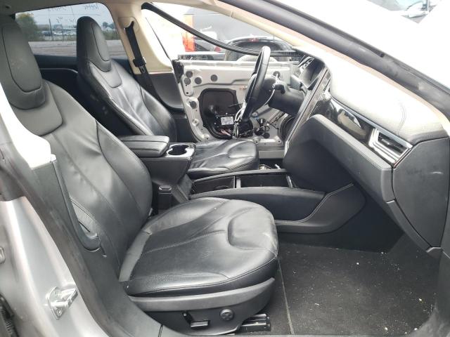 5YJSA1H12EF****** - 2014 TESLA MODEL S SILVER photo 5