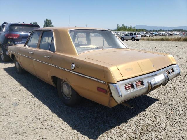 LH41C2R212726 - 1972 DODGE DART GOLD photo 3