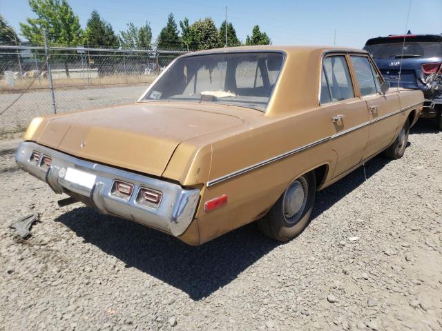 LH41C2R212726 - 1972 DODGE DART GOLD photo 4