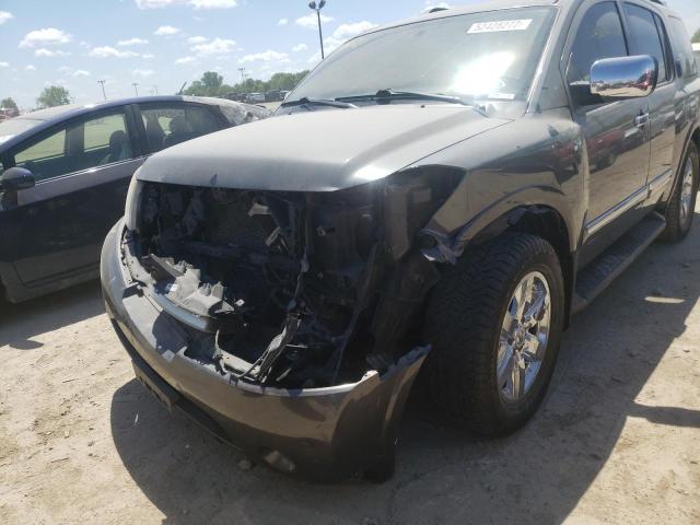 5N1AA0NC1AN613927 - 2010 NISSAN ARMADA SE GRAY photo 9