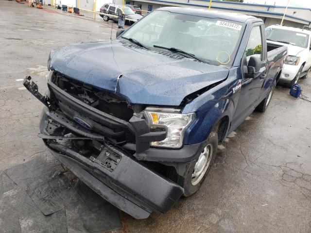 1FTMF1C80GKF00181 - 2016 FORD F150 BLUE photo 2