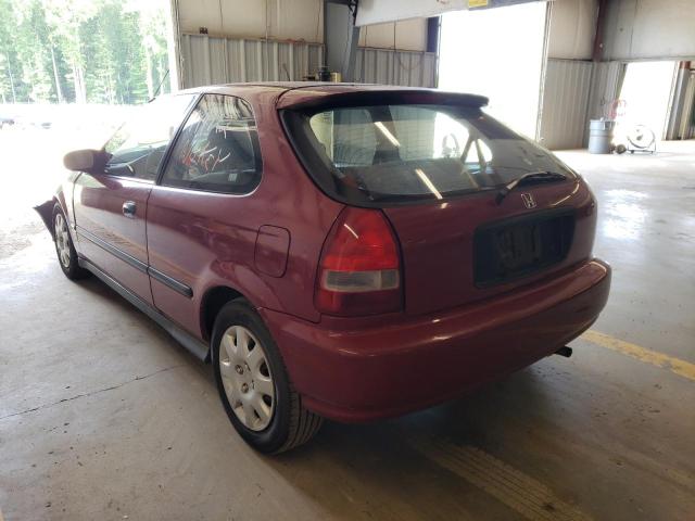 2HGEJ6346XH109493 - 1999 HONDA CIVIC DX RED photo 3