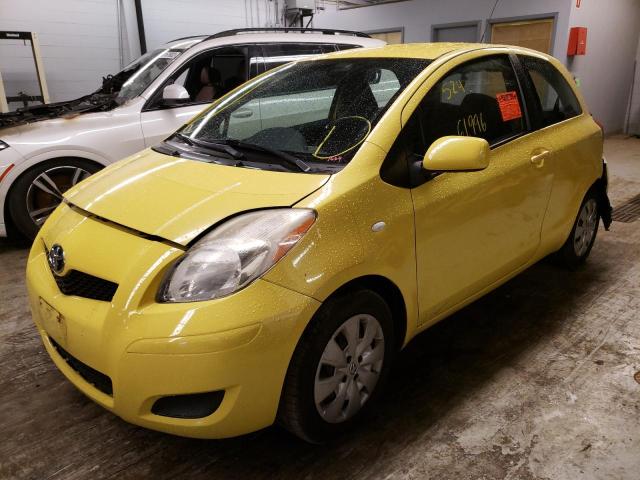 JTDJT903095241664 - 2009 TOYOTA YARIS YELLOW photo 2