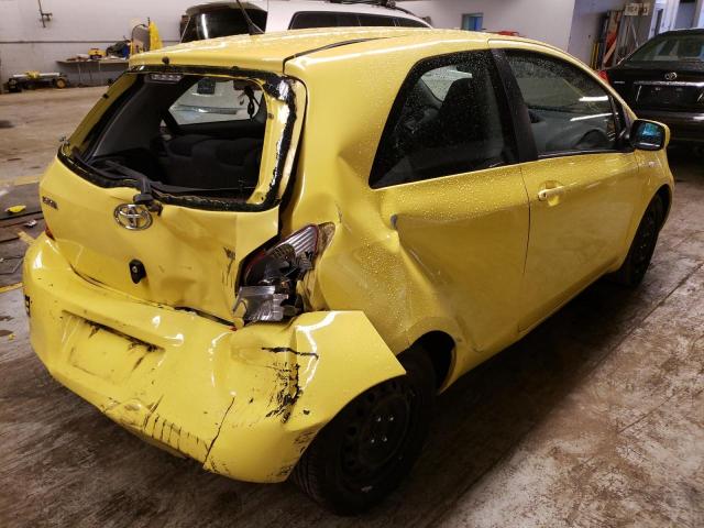 JTDJT903095241664 - 2009 TOYOTA YARIS YELLOW photo 4