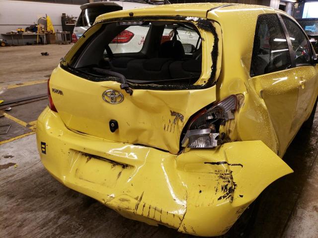 JTDJT903095241664 - 2009 TOYOTA YARIS YELLOW photo 9